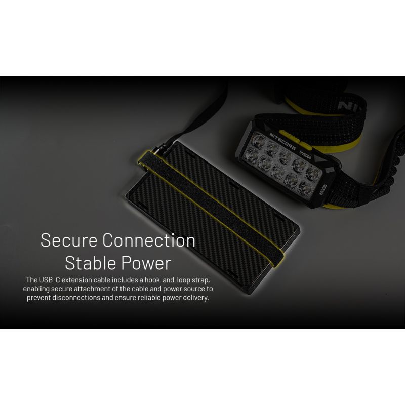 NITECORE HU2000 USB-C wiederaufladbare LED-Stirnlampe 2000 Lumen für Outdoor-Abenteuer leichte und komfortabel