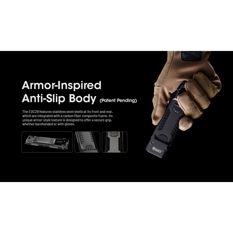 NITECORE EDC29 Hochleistungs-Taschenlampe 6500 Lumen USB-C EDC-Taschenlampe mit Langstrecken-Sichtbarkeit