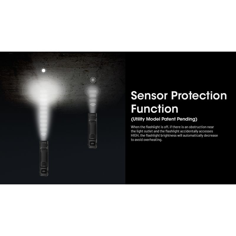 NITECORE EDC29 Hochleistungs-Taschenlampe 6500 Lumen USB-C EDC-Taschenlampe mit Langstrecken-Sichtbarkeit