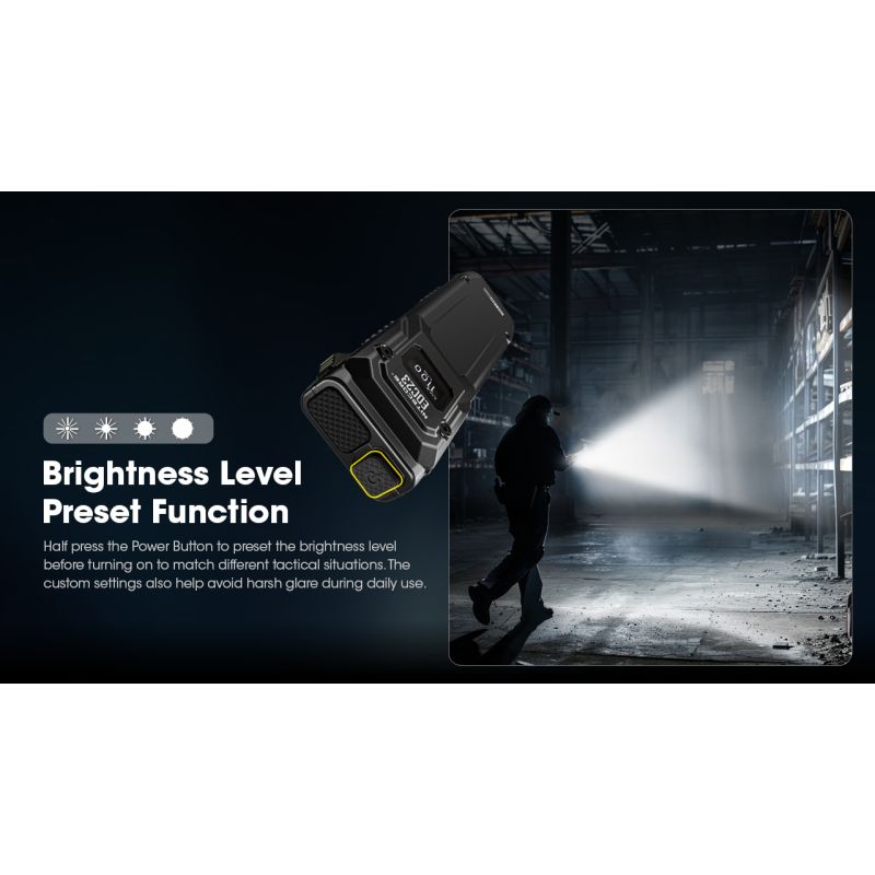 NITECORE EDC23 USB-C wiederaufladbare 2500 Lumen Taschenlampe kompakte Outdoor-Taschenlampe mit UHi LED