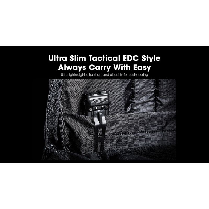 NITECORE EDC23 USB-C wiederaufladbare 2500 Lumen Taschenlampe kompakte Outdoor-Taschenlampe mit UHi LED