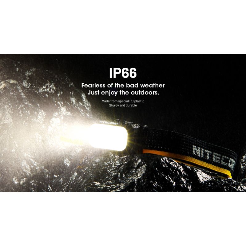 NITECORE NU25 MCT leichte Stirnlampe 400 Lumen wiederaufladbar USB-C Dual Beam optimal für Outdoor-Abenteuer