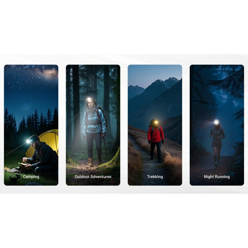 NITECORE NU25 MCT UL verbesserte Stirnlampe 400 Lumen USB-C wiederaufladbar leichte Stirnlampe für Outdoor-Abenteuer