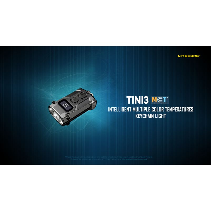 Entdecken Sie die NITECORE TINI3 600 Lumen Schlüsselanhängerlicht kompakte wiederaufladbare Mini EDC Taschenlampe