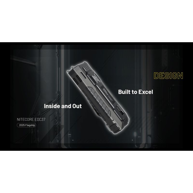NITECORE EDC37 8000 Lumen USB-C Taschenlampe | Outdoor & Urban EDC | UHi 20 MAX LED