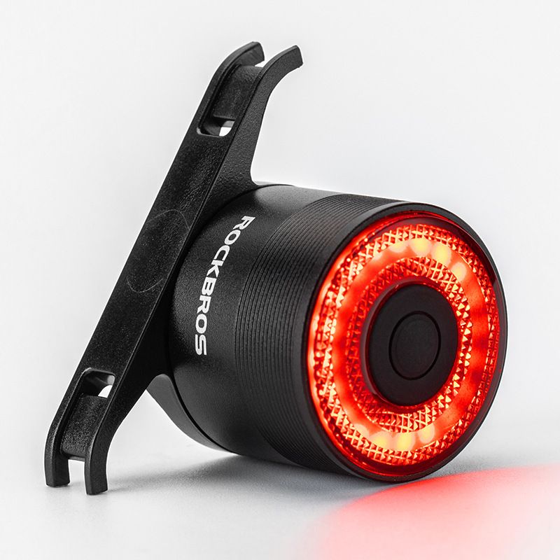 ROCKBROS Q3 Fahrrad Rücklicht MTB Rennrad mit Smart Bremssensor IPX6 wasserdicht für sicheres Nacht Radfahren
