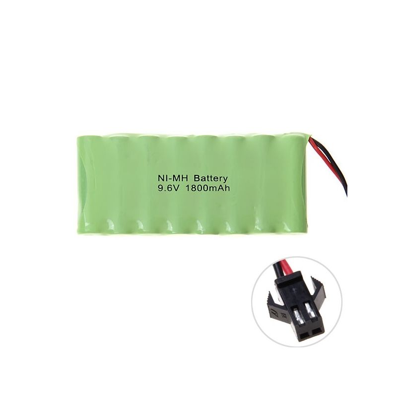 Ni-Mh Akku AA 9.6V 1800mAh mit SM Stecker | Wiederaufladbar Spielzeugauto Modell Akku 8 Stk.