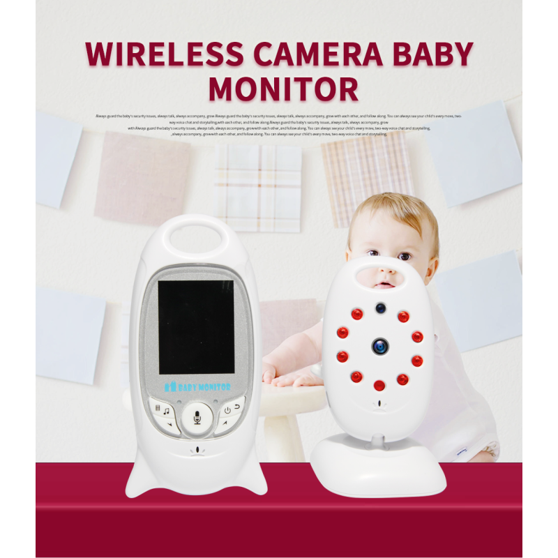 Entdecken Sie den VB601 Funk-Video-Baby-Monitor mit 2.4G Zwei-Wege-Kommunikation und Temperaturüberwachung