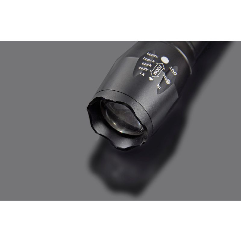 Ultrafire A100 Zoomable T6 LED Taschenlampe robuste 1800-Lumenleistung für vielseitige Outdoor-Abenteuer