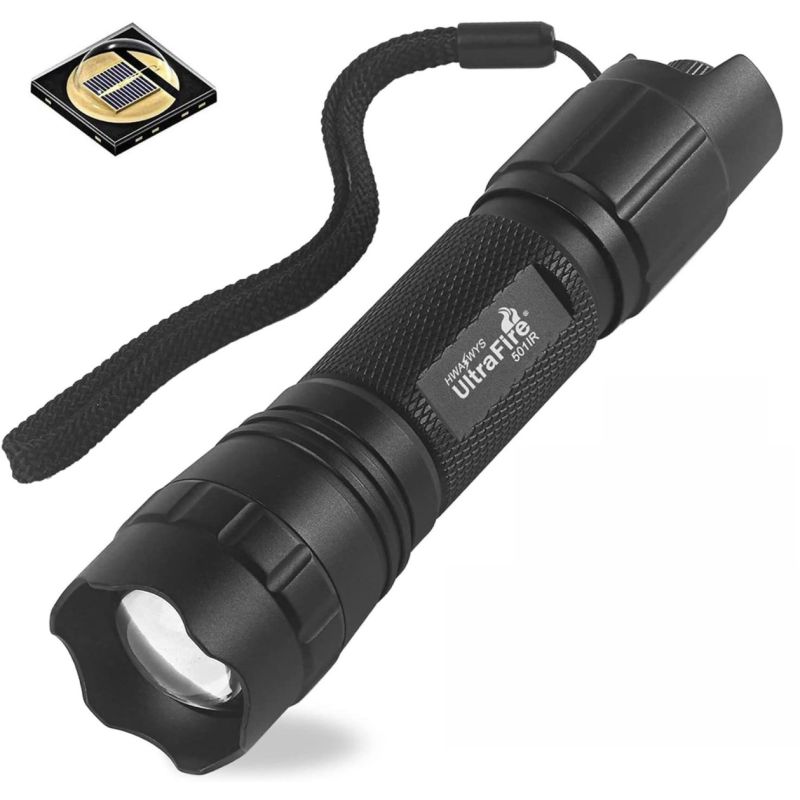 UltraFire 940nm LED-IR-Taschenlampe mit einstellbarem Fokus unsichtbares Infrarotlicht Wildtierbeobachtungen