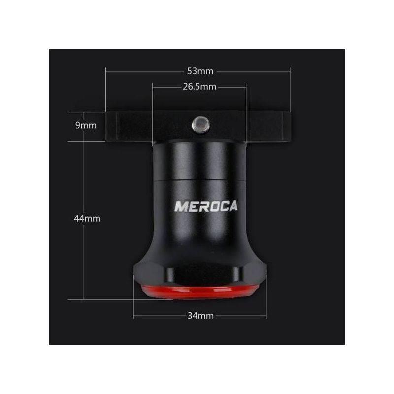 MEROCA MX2 Smart-Sensor-Bremsrücklicht Fahrradsicherheitslicht mit COB-LED Mountainbike USB-Aufladung