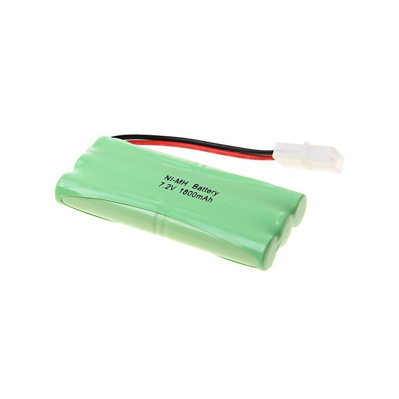 RC Akku 7.2V 1800mAh Ni-MH AA, Spielzeugauto Batterie, Modellbau Akku, großer weißer Stecker