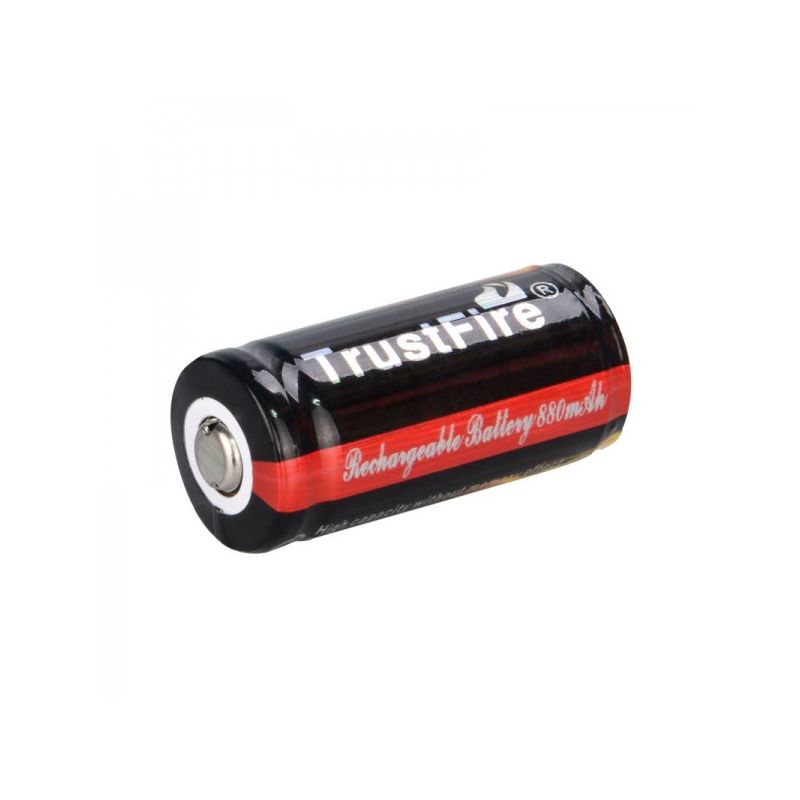 TrustFire 16340 Li-Ion 880mAh 3,7V wiederaufladbare geschützte Batterie umweltfreundlich und sicher