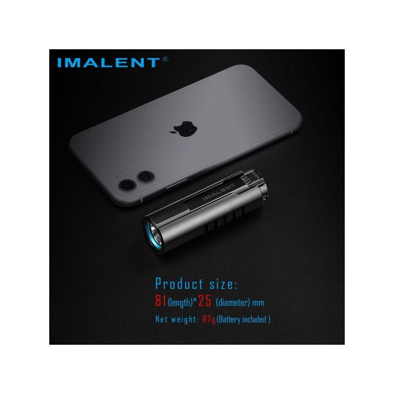 IMALENT LD70 LED-Taschenlampe 4000 Lumen kompakte Lichtquelle für Abenteurer und Outdoor mit OLED-Display