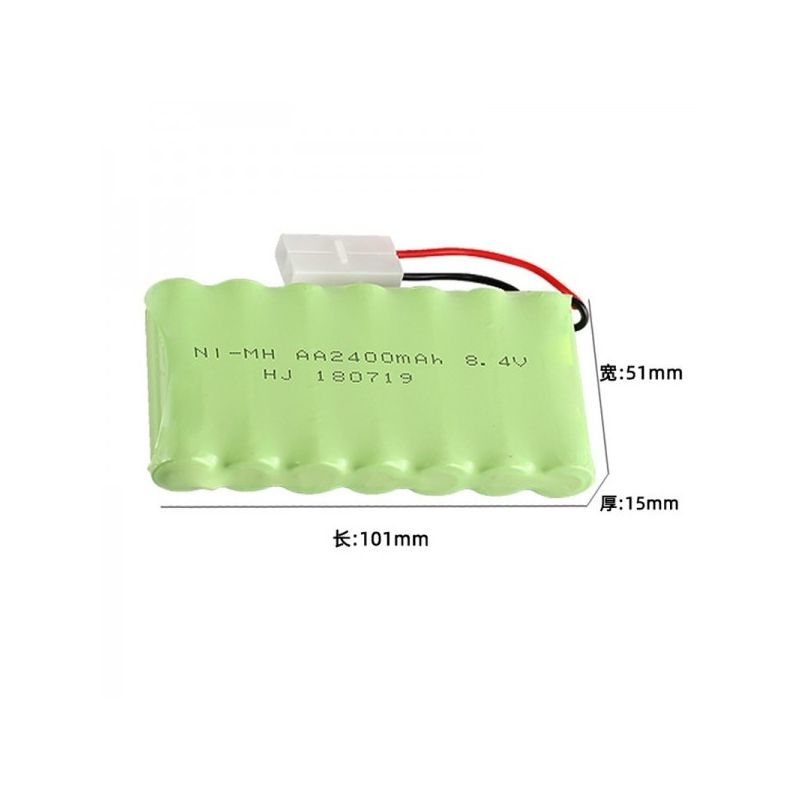 Ni-MH AA 8.4V 1800mAh Akku Pack, Hohe Kapazität RC Receiver Akku, Wiederaufladbar, Leistungsstark