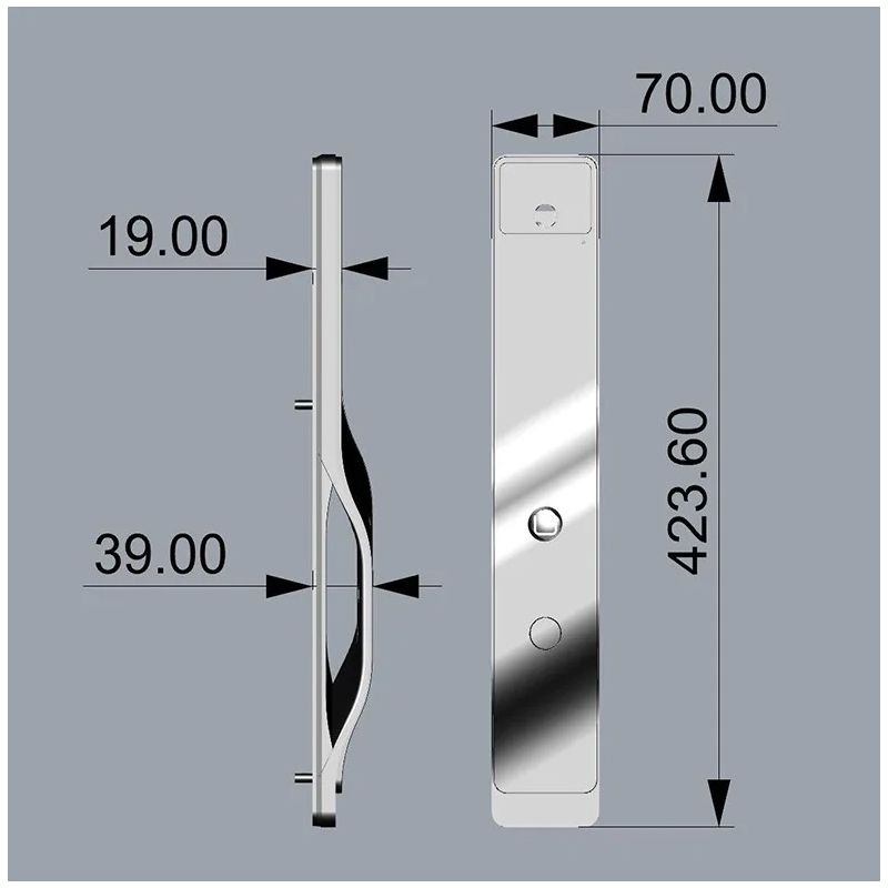 Tuya Wifi 3D Gesichtserkennung Smart Türschloss mit Passwort-Entsperrung Haussicherheit und eingebauter Kamera