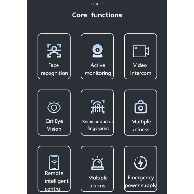 Tuya Wifi 3D Gesichtserkennung Smart Türschloss mit Passwort-Entsperrung Haussicherheit und eingebauter Kamera