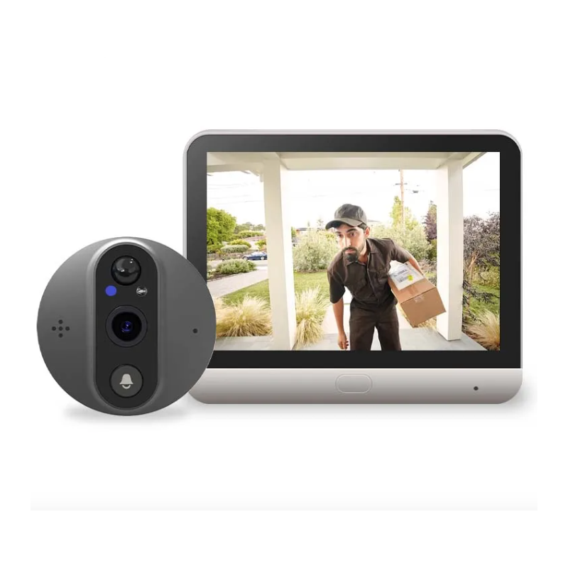 Tuya Smart 1080P HD-Kamera Guckloch Videokamera mit PIR Bewegungsmelder für Haussicherheit und Nachtsicht