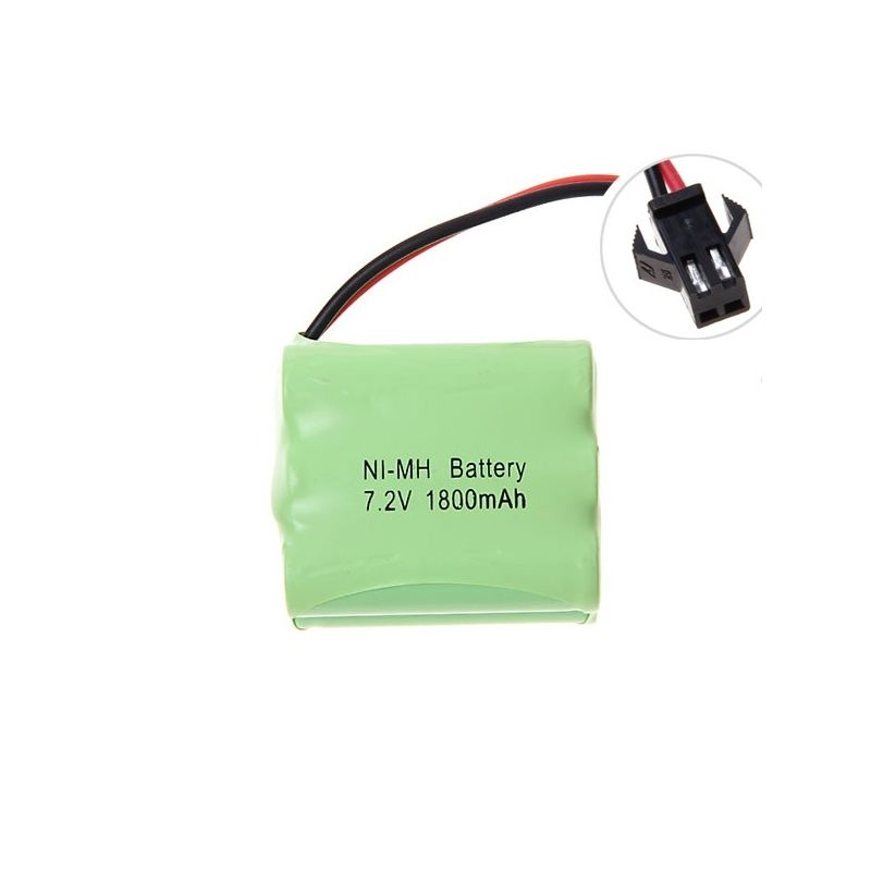 Ni-MH Akku AA 7.2V 1800mAh mit SM-Stecker | 6 Stück AA Akku für Spielzeugauto & Modell