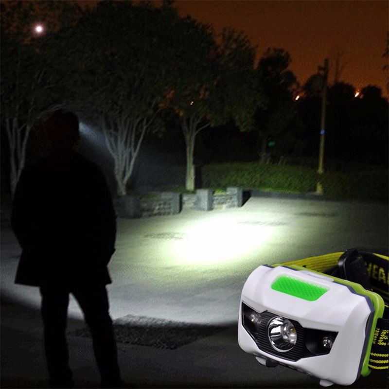 Vielseitiger LED-Scheinwerfer mit ergonomischem Design Gelbe Kopfgurte für Outdoor-Abenteuer Freihändiges Licht