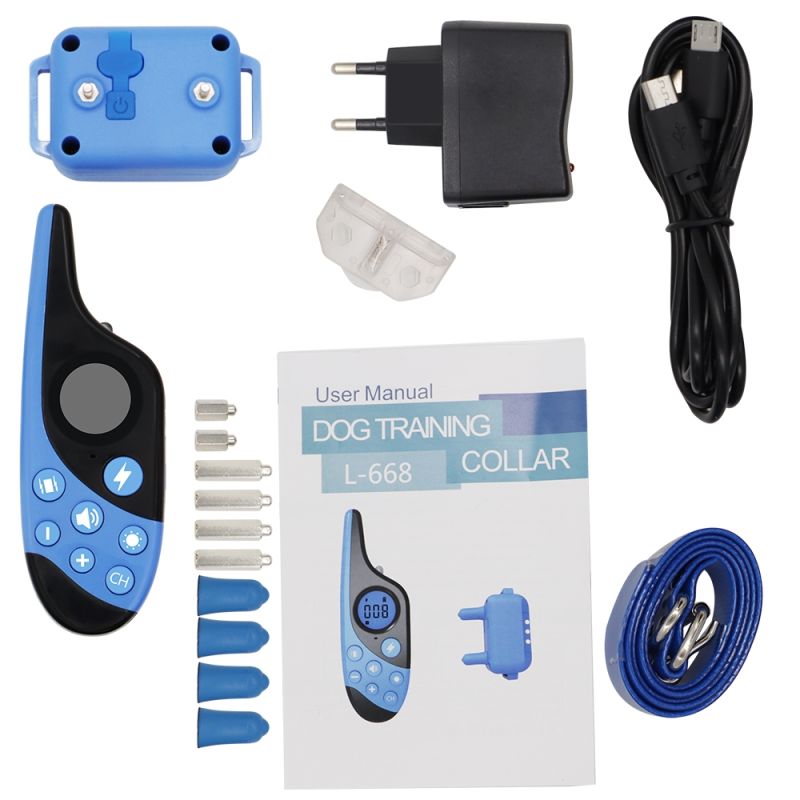 Elektronisches Hundetrainingshalsband 2021 mit 500m Fernsteuerung Wasserdicht für Hundgehorsamstraining