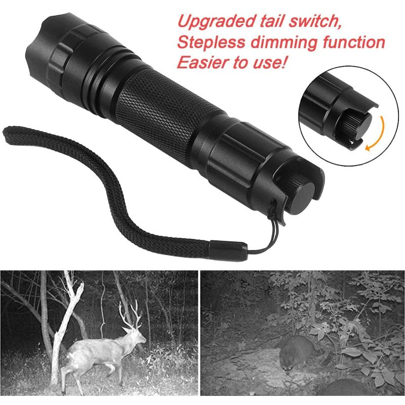 UltraFire 940nm LED-IR-Taschenlampe mit einstellbarem Fokus unsichtbares Infrarotlicht Wildtierbeobachtungen