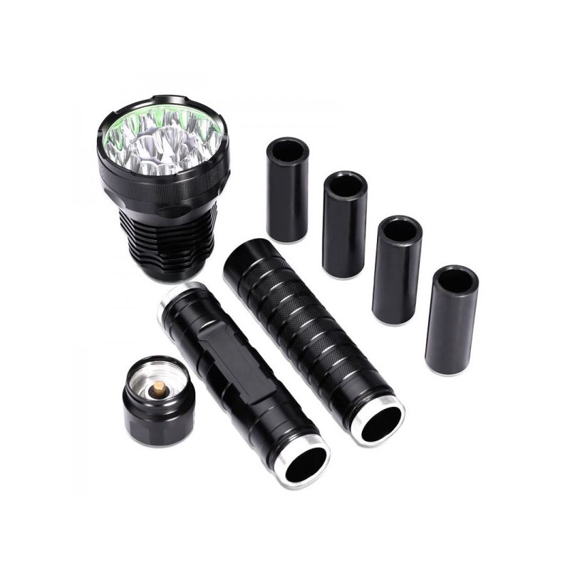 UltraFire 28T6 LED-Taschenlampe 40000 Lumen Hochleistungstaschenlampe Outdoor langlebiges Design 5 Modi Abenteuer