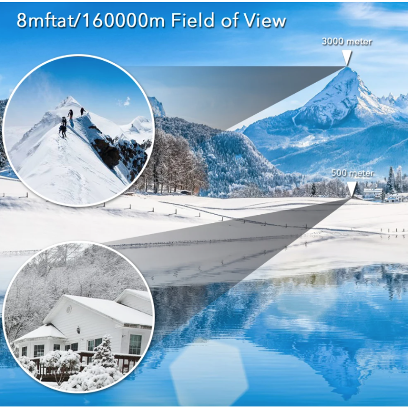 60x60 BAK4 Fernglas mit 10-facher Vergrößerung wasserdichtes Outdoor Fernglas mit vollständig mehrfachbeschichteten Linsen