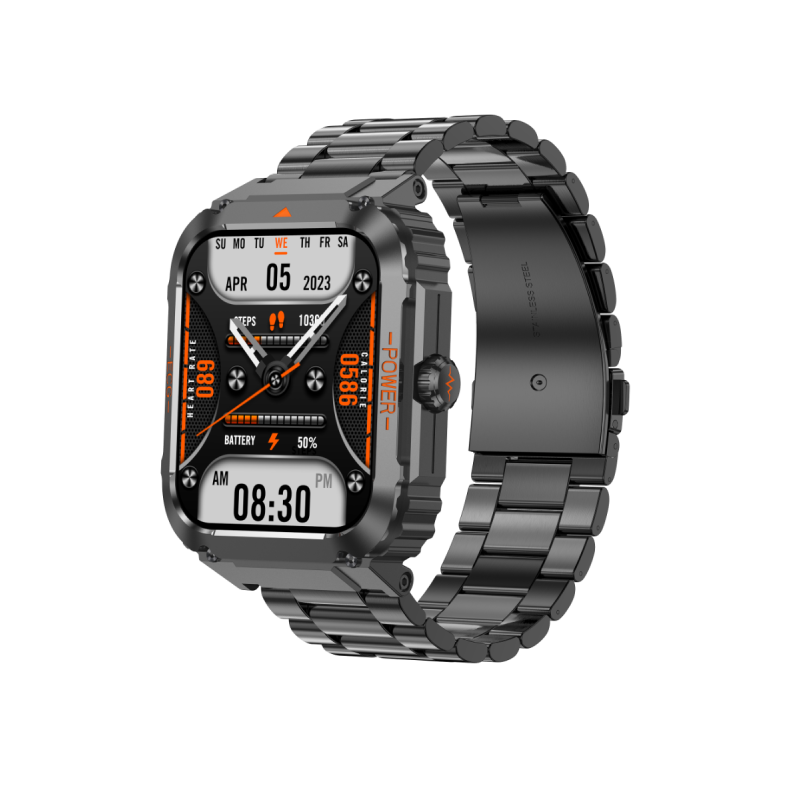 ET550 Smartwatch, Blutzucker, EKG, Körpertemperatur, Blutdruck, Blutsauerstoff, Herzfrequenz, Bluetooth-Anruf, Fitness-Tracker