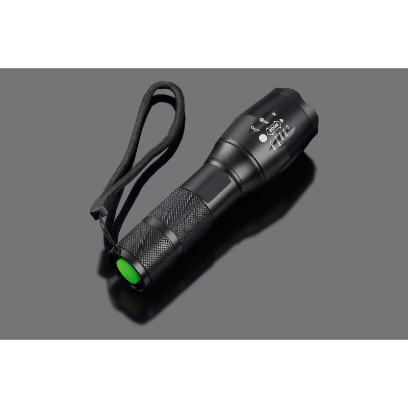 Ultrafire A100 Zoomable T6 LED Taschenlampe robuste 1800-Lumenleistung für vielseitige Outdoor-Abenteuer