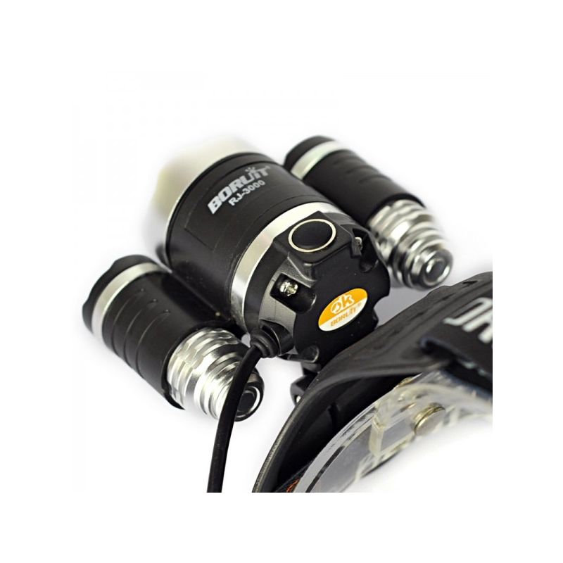 Boruit RJ-3000 LED-Scheinwerfer Outdoor-Beleuchtung mit T6 weißem Licht 1000 Lumen Helligkeit langlebiges Design