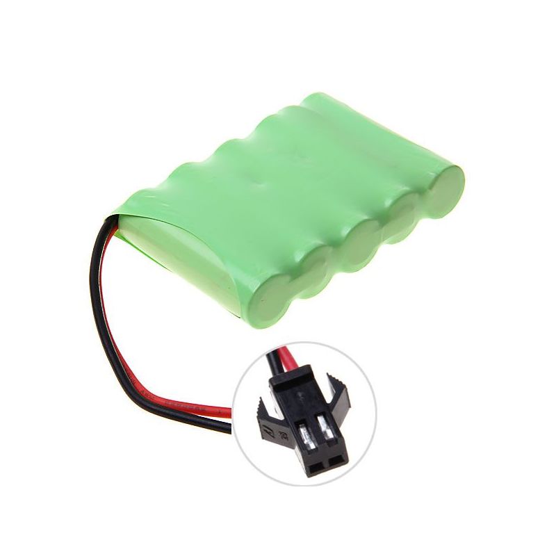Umweltfreundliche 6V AA 1800mAh Ni-MH Batteriepack mit SM-Stecker für lange Betriebszeit und nachhaltige Nutzung