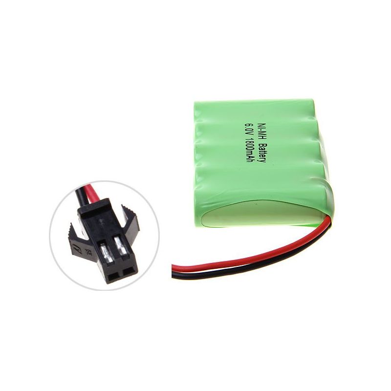 Umweltfreundliche 6V AA 1800mAh Ni-MH Batteriepack mit SM-Stecker für lange Betriebszeit und nachhaltige Nutzung