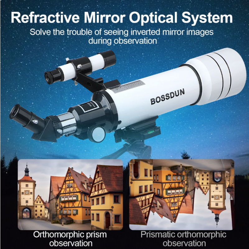 Bossdun Teleskop für Kinder 333X Vergrößerung für spannende Mondbeobachtung und Sterne beobachten langlebig