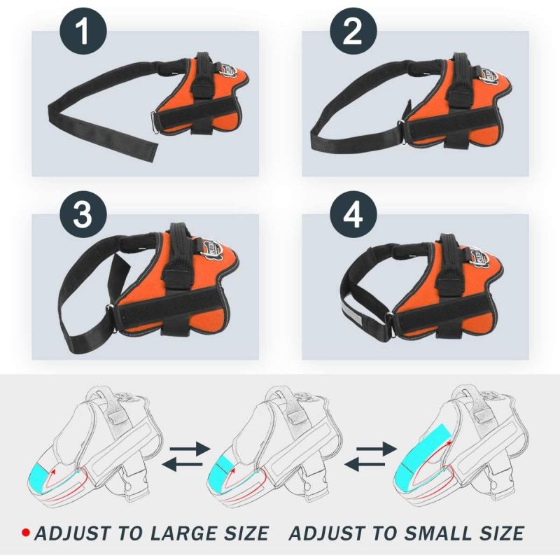 Atmungsaktives No-Pull Hundegeschirr mit reflektierenden Streifen für mittelgroße Hunde verstellbare Haustierweste