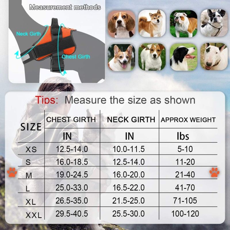 Atmungsaktives No-Pull Hundegeschirr mit reflektierenden Streifen für mittelgroße Hunde verstellbare Haustierweste