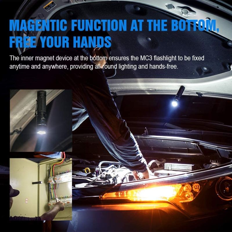 TrustFire MC3 XHP50 LED-Taschenlampe 2500 Lumen kompakt IP68 wasserdicht 21700 wiederaufladbar Abenteuer-Ausrüstung