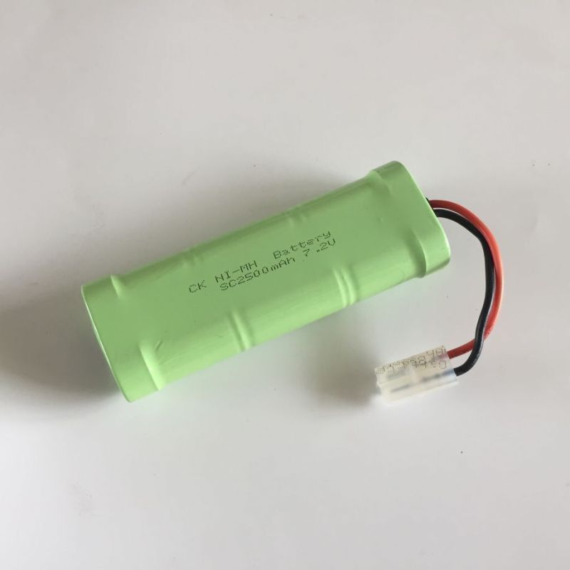 7,2 V SC 2500 mAh Ni-MH Akku umweltfreundlicher wiederaufladbarer Akku für ferngesteuerte Fahrzeuge und Geräte
