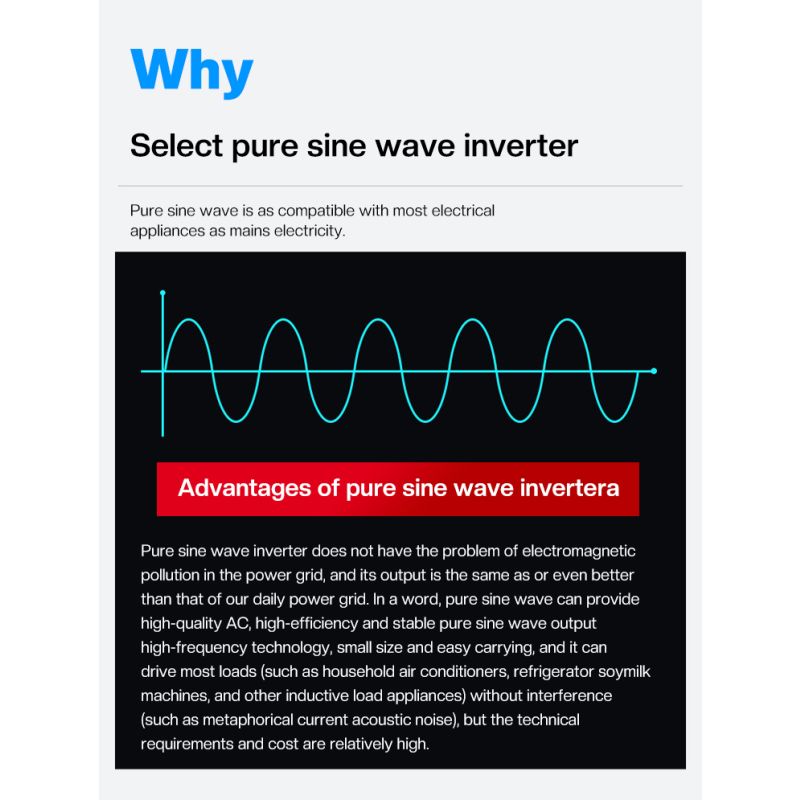 Pure Sine Wave Inverter 8000W 6000W 5000W 4000W 3000W für Wohnmobil Solar Inverter Heimenergiesysteme