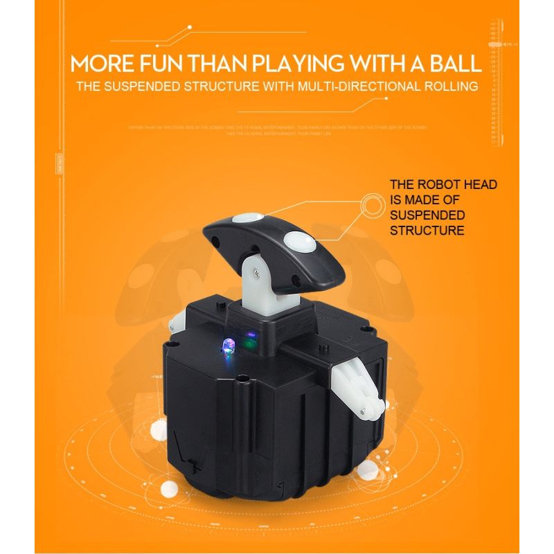 20,5cm interaktiver Fernbedienung Roboter BB-8 Star Wars Spielzeug mit 360° Rotation Geschenkspielzeug für Kinder