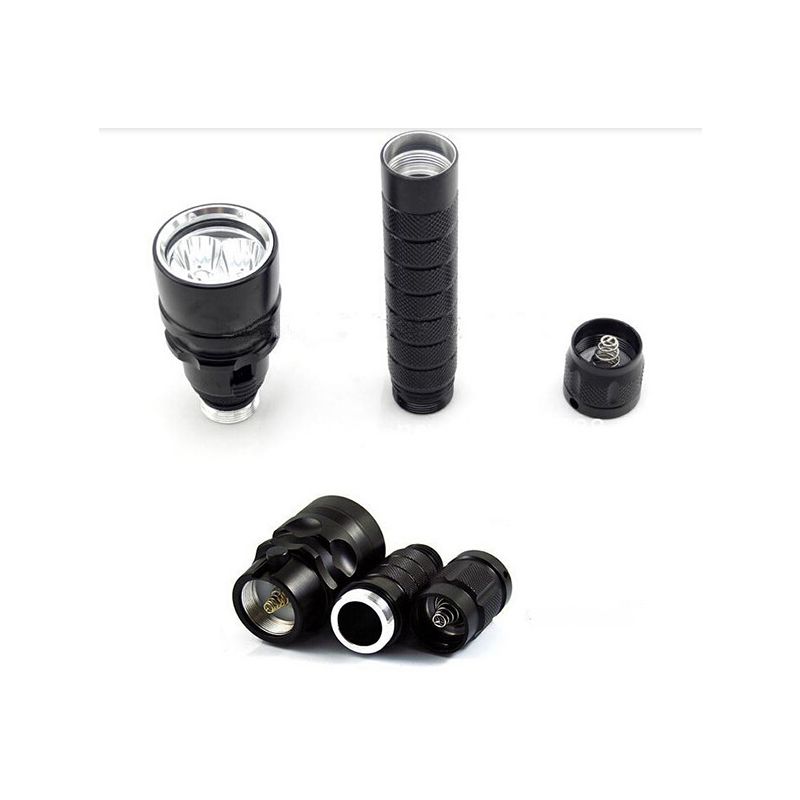 UltraFire Unterwasser-Taschenlampe Schwarz wasserdicht 100m Tauchen 6000LM Helligkeit langlebig 3 x XML T6 LED