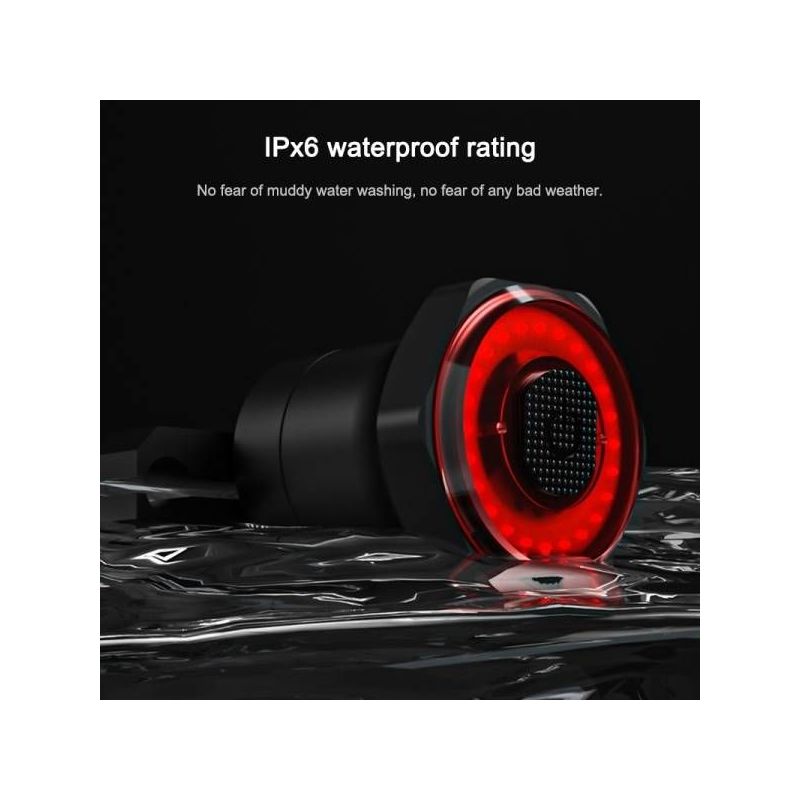 MEROCA MX2 Smart-Sensor-Bremsrücklicht Fahrradsicherheitslicht mit COB-LED Mountainbike USB-Aufladung
