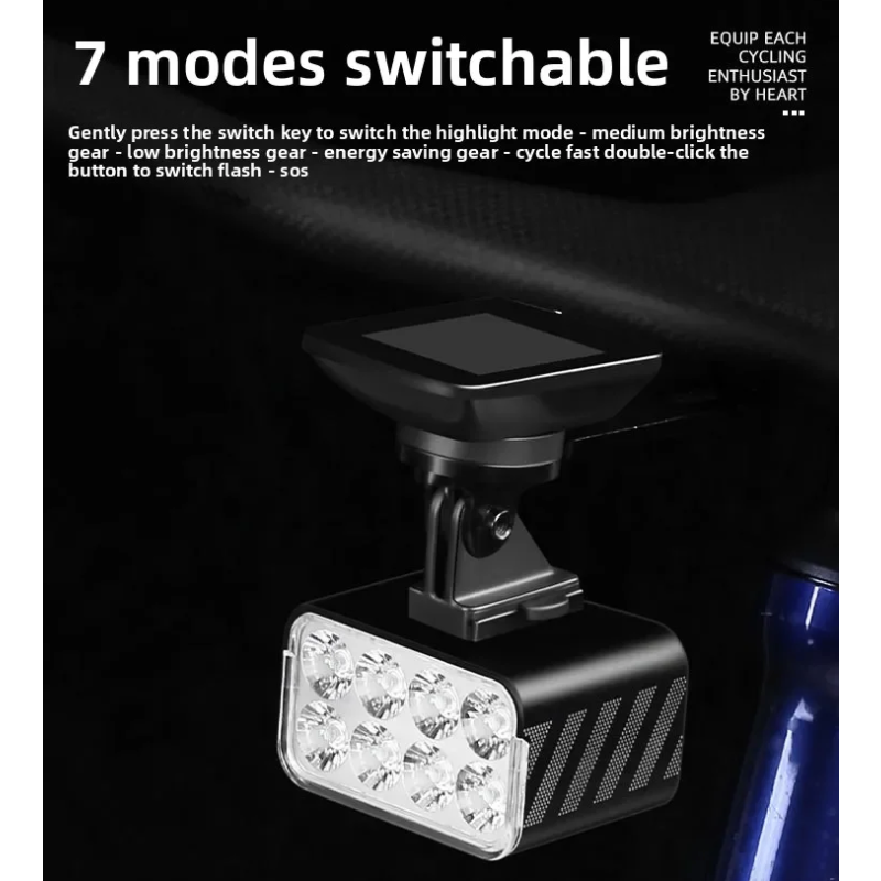 W450 LED Fahrradlicht 1800 Lumen | Kabellose Fernbedienung, Hebefunktion für Sicht & Sicherheit