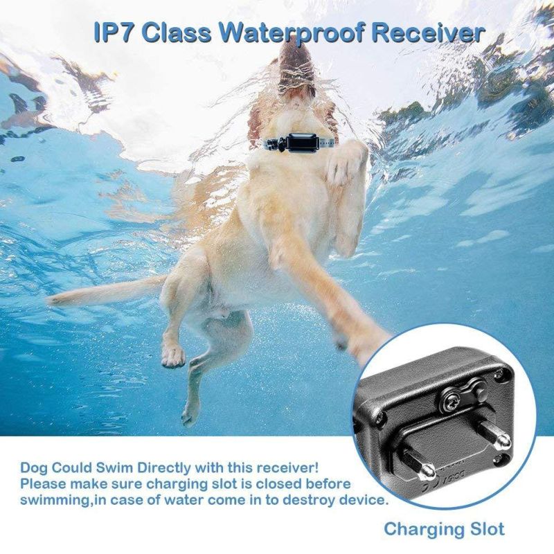 800m Elektrisches Hundehalsband mit Fernbedienung Haustierzubehör 3 Trainingsmodi für effektives Hundetraining