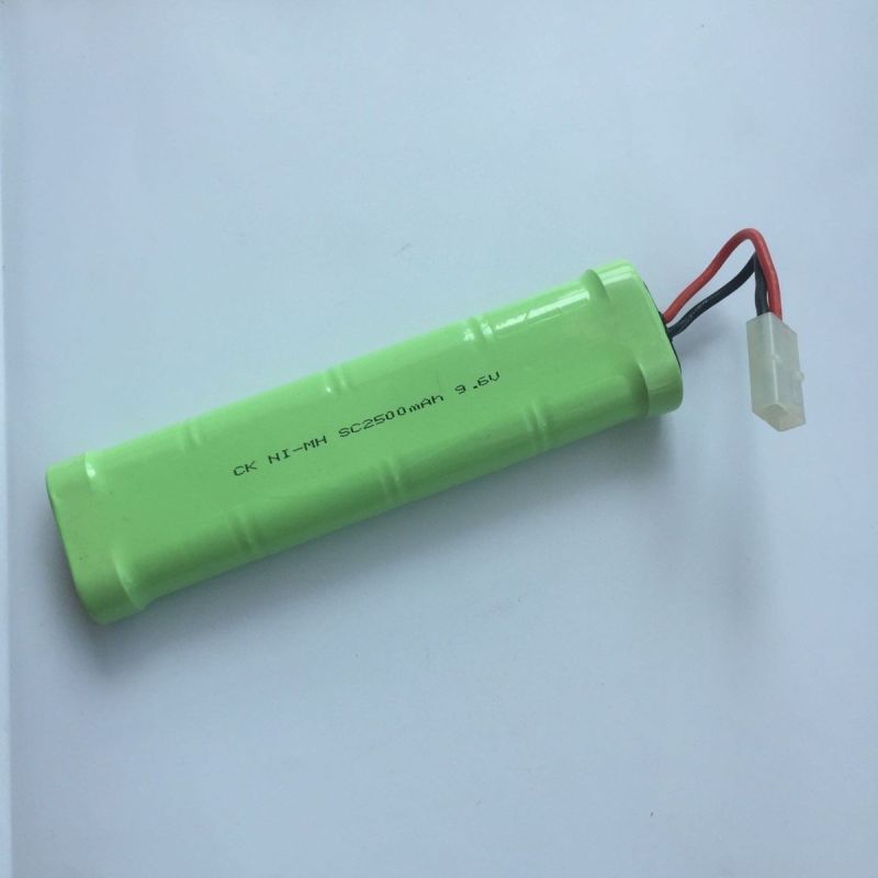 Umweltfreundlicher 9,6 V SC*8 Akku 2500 mAh Ni-MH verlängerte Laufzeit für Modellflugzeug und RC Auto Akku