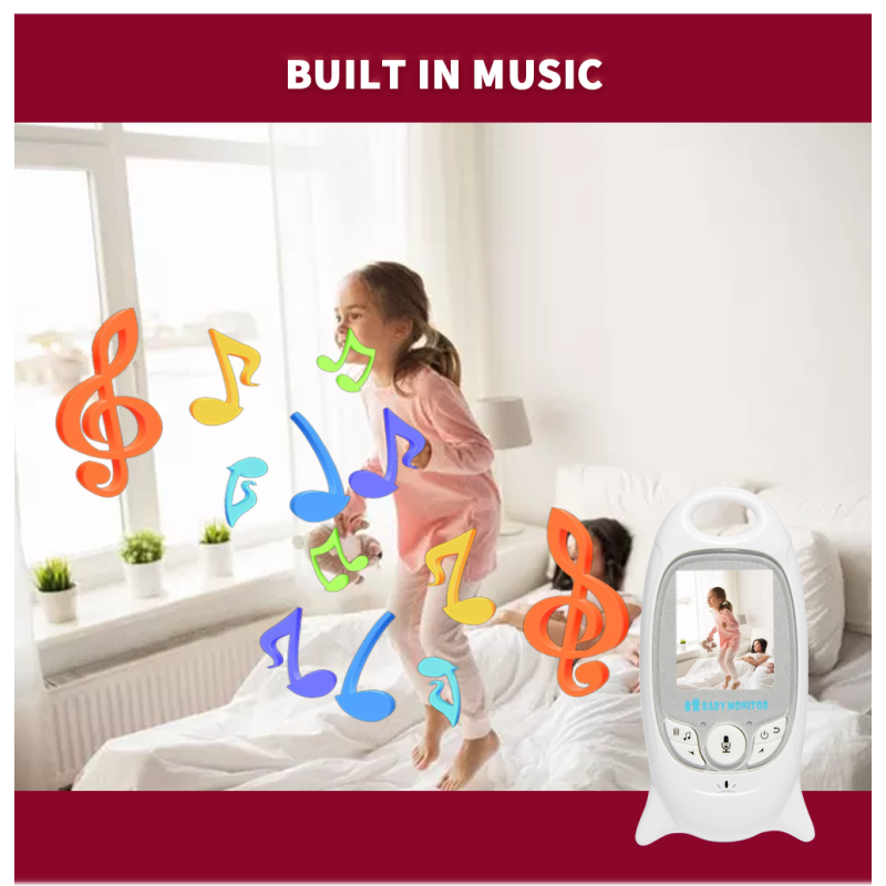 Entdecken Sie den VB601 Funk-Video-Baby-Monitor mit 2.4G Zwei-Wege-Kommunikation und Temperaturüberwachung