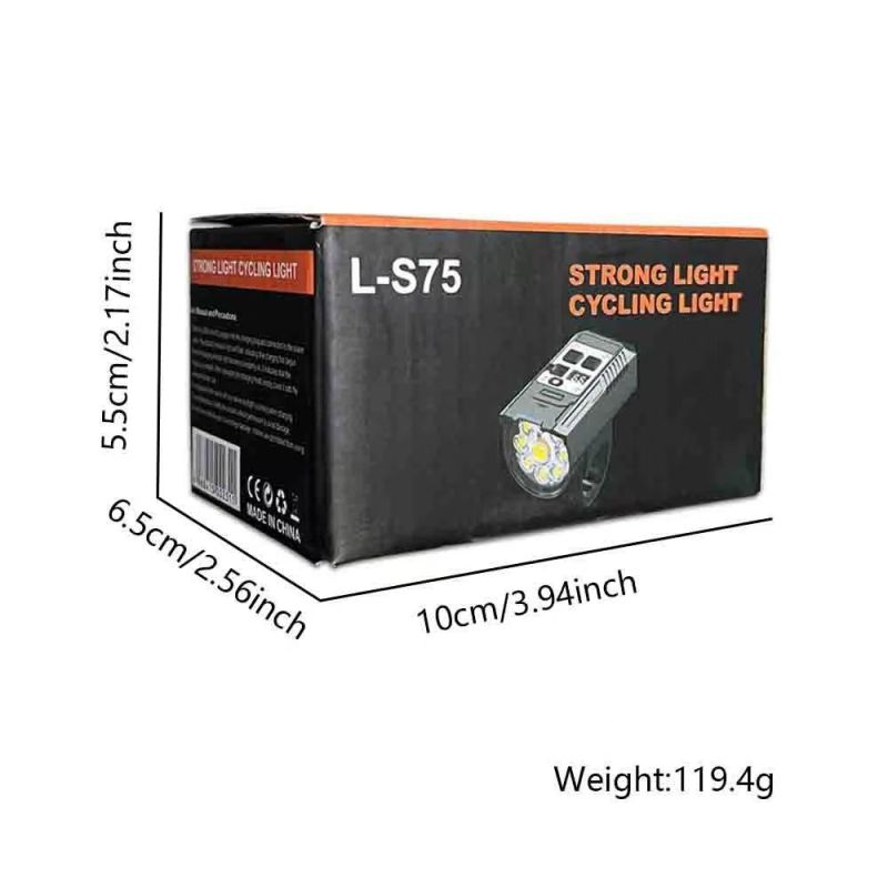 9 LED Fahrradlicht USB-C wiederaufladbar, wasserdicht - Helles Vorderlicht für Nachtfahrt & Sicherheit