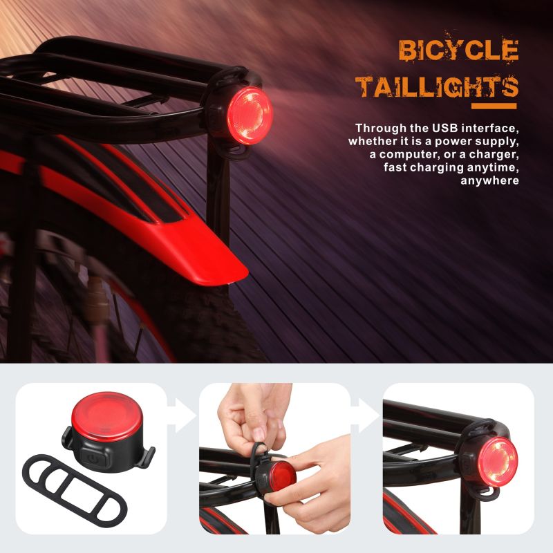 NiteBeam BR05 Fahrradlichter 5 LED 5000 Lumen USB wiederaufladbar für Radfahrsicherheit und Outdoor-Radfahren