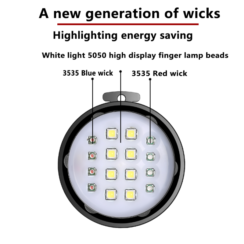 C16 Unterwasser-Tauchen-Taschenlampe LED 100M wasserdicht für Unterwasserabenteuer mit einstellbarer Helligkeit