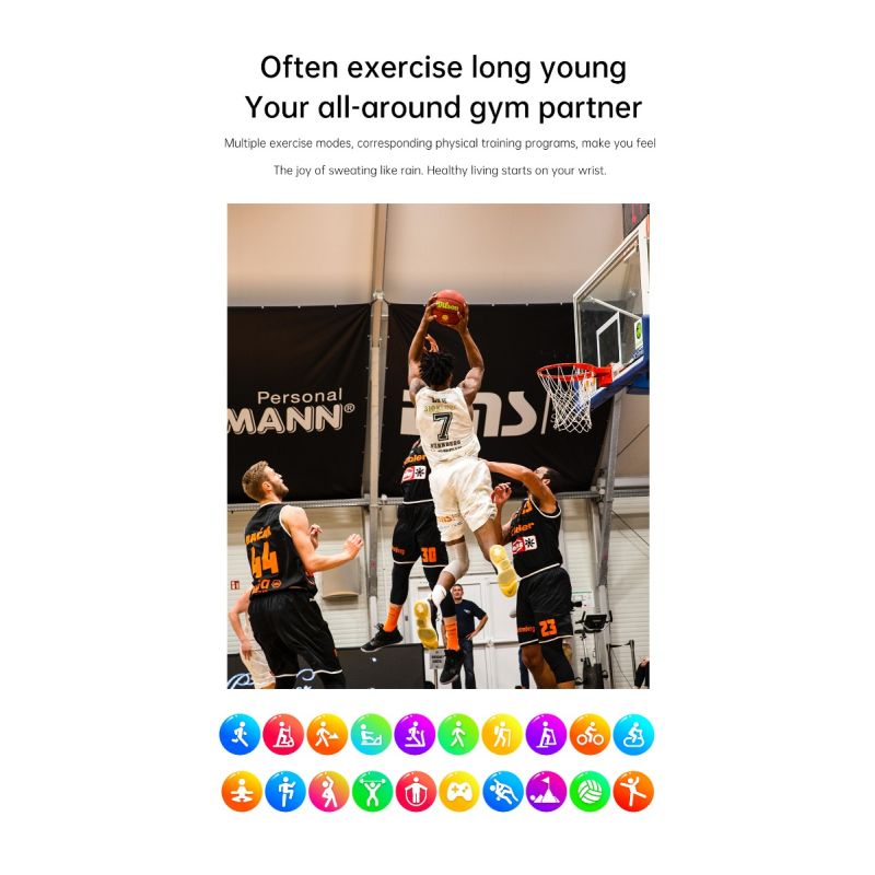 ET540 Smartwatch Fitness Tracker: Blutzucker EKG Bluetooth-Anruf Medizinische KI-Diagnose 1.85